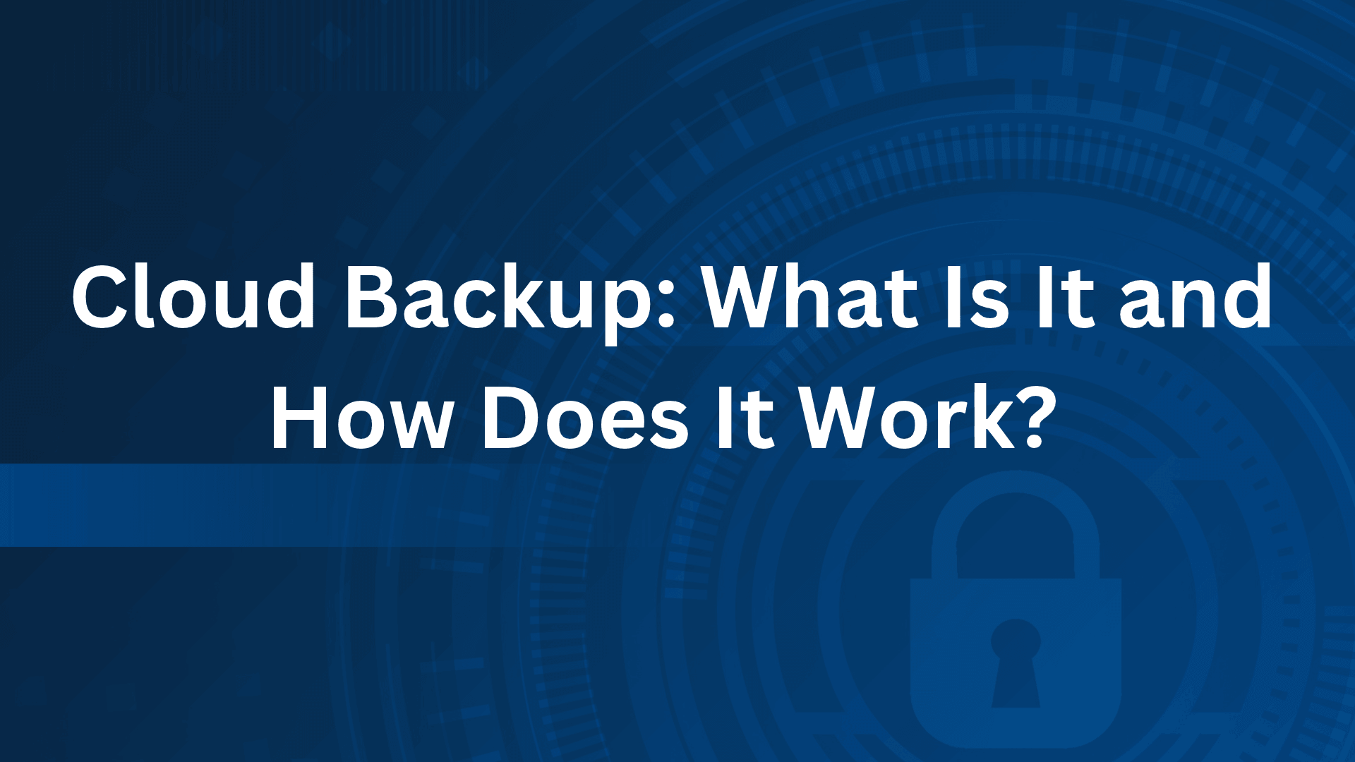 what is cloud backup